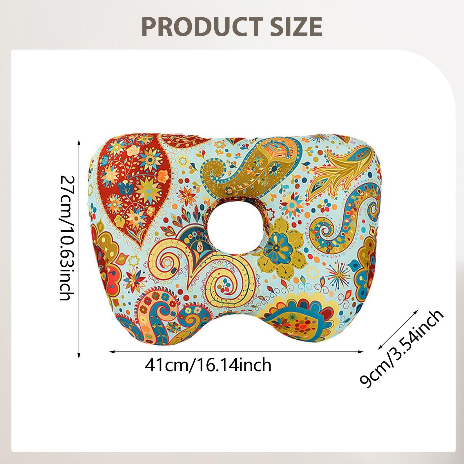Kolczyki typu „piercing pillow”, Sen boczny. Poduszka z otworem na ucho do pielęgnacji uszu Wielokolorowa