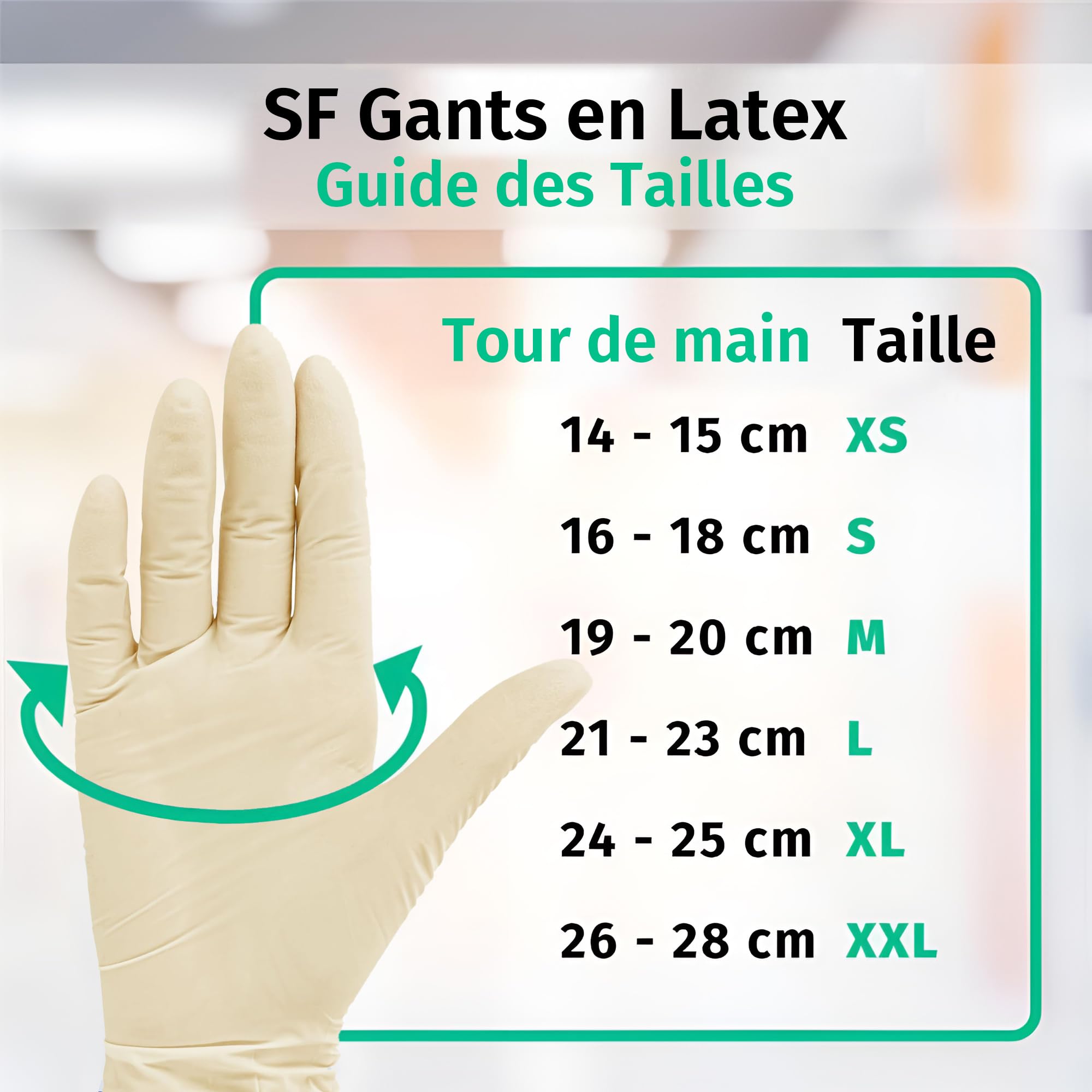 Guants en latex, 1000 pièces 10 boites (S, Blancs), Gants d'examen jetables, sans poudre, médicaux, articles sanitaires pour le nettoyage des cuisines, la préparation des aliments, à usage unique, non