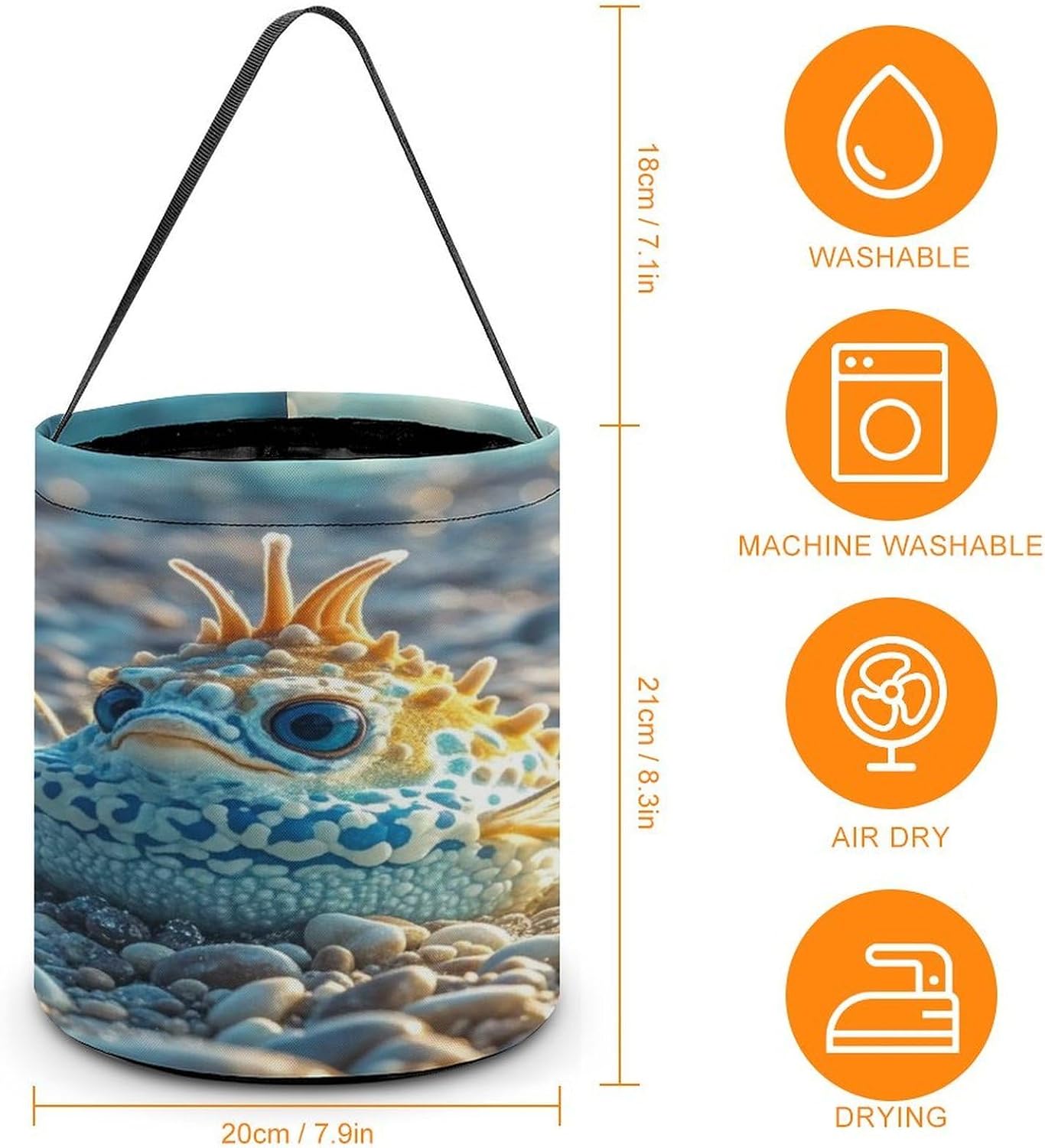 LLUTSNTH Cute Sea Animal Halloween Tote Treat Bag for Trick Or Treat image 2