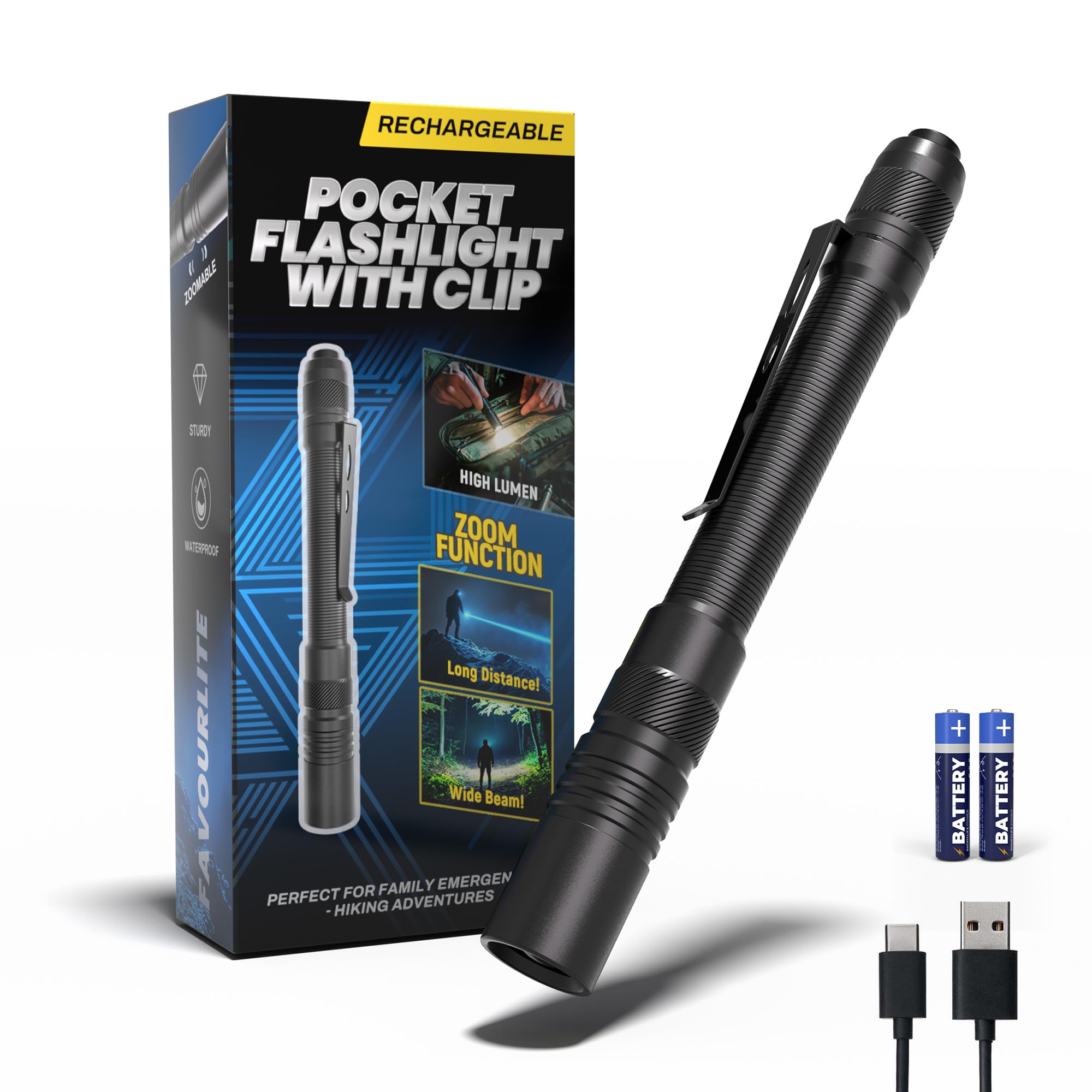 brightest pen flashlight rechargeable Amazon.com: Rechargeable Pen Light Flashlight, 800LM Zoomable Pocket  Flashlight with Clip USB-C LED Inspection Light Spot/Flood Beam Aluminum  Water-Resistant Flashlight for Car Repair, Home & Outdoor Use : Tools &  Home Improvement
