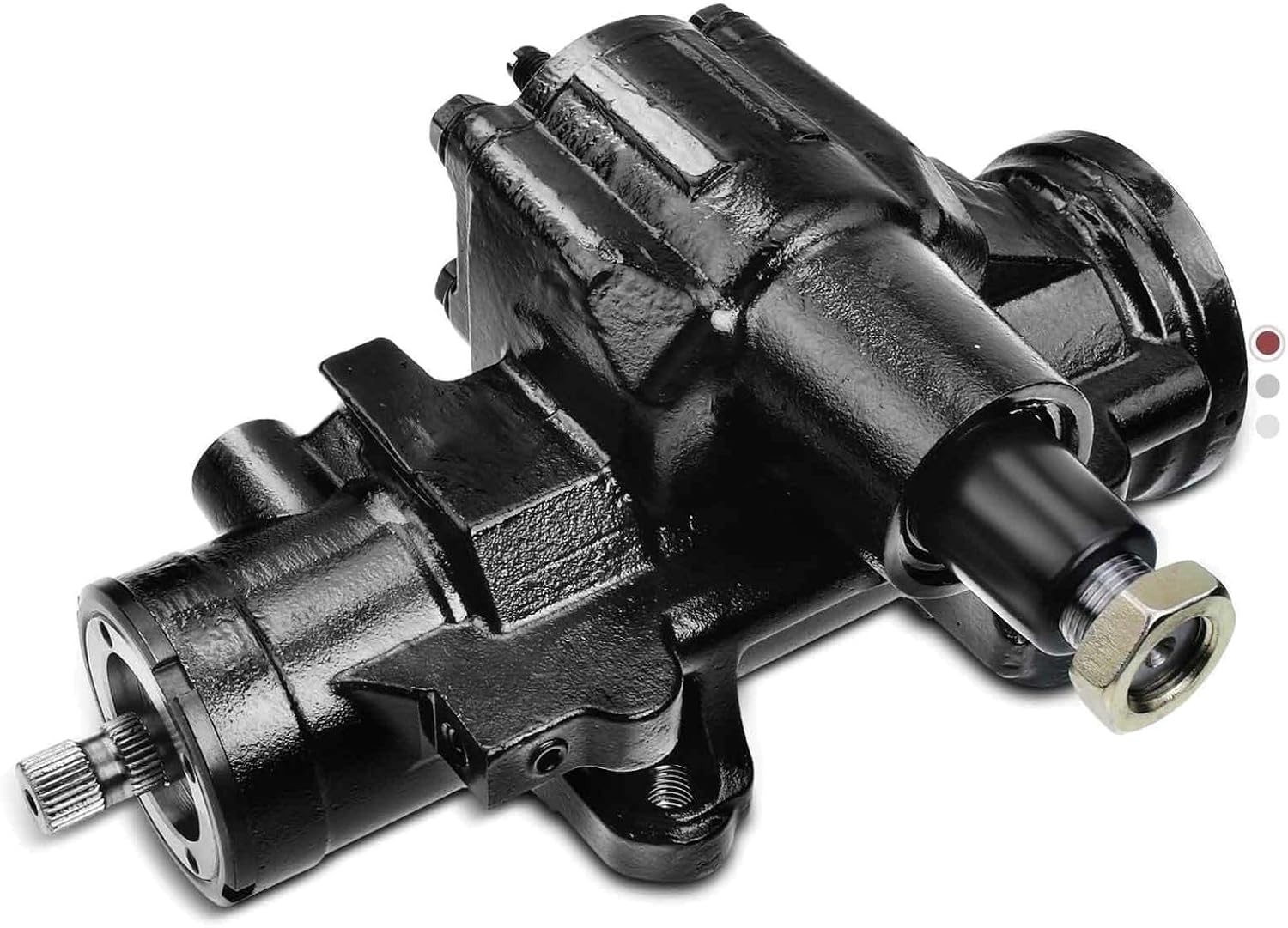 Power Steering Gear AWD for Chevy for Astro 1990-1995 1999-2001,for GMC for Safari 1990-1995 1999-2001 Black M18X1.50-Inlet Size 18.29mm-Input Shaft Diameter 3-Number of Mounting Holes