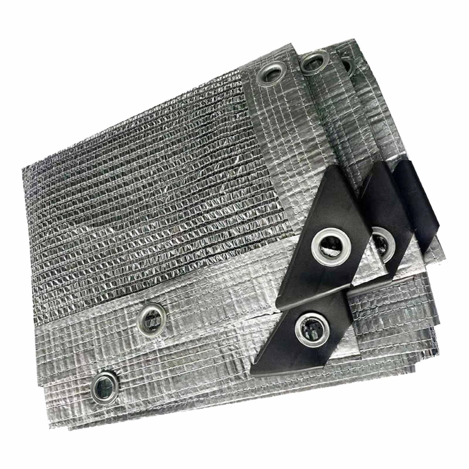 WQPMNYG Outdoor Shade Net UV Protection 55% Sunblock Breathable Aluminum Foil Privacy Screen for Garden Greenhouse Balcony Plants & Flowers (6x6m/19.7x19.7ft)
