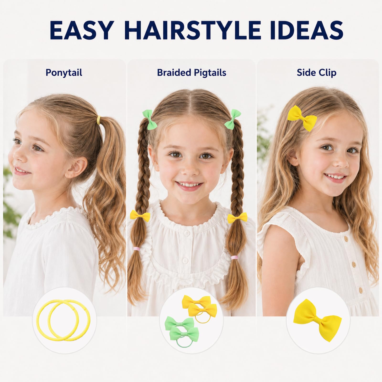 78 Pièces Barettes Cheveux Fille Chouchou Bebe Fille, Petit Elastique Cheveux, Hair Clips Elastique Bebe, Mini Pince pour Bébé, pour Quotidien, Fête, Séance Photo (78 Pièces)