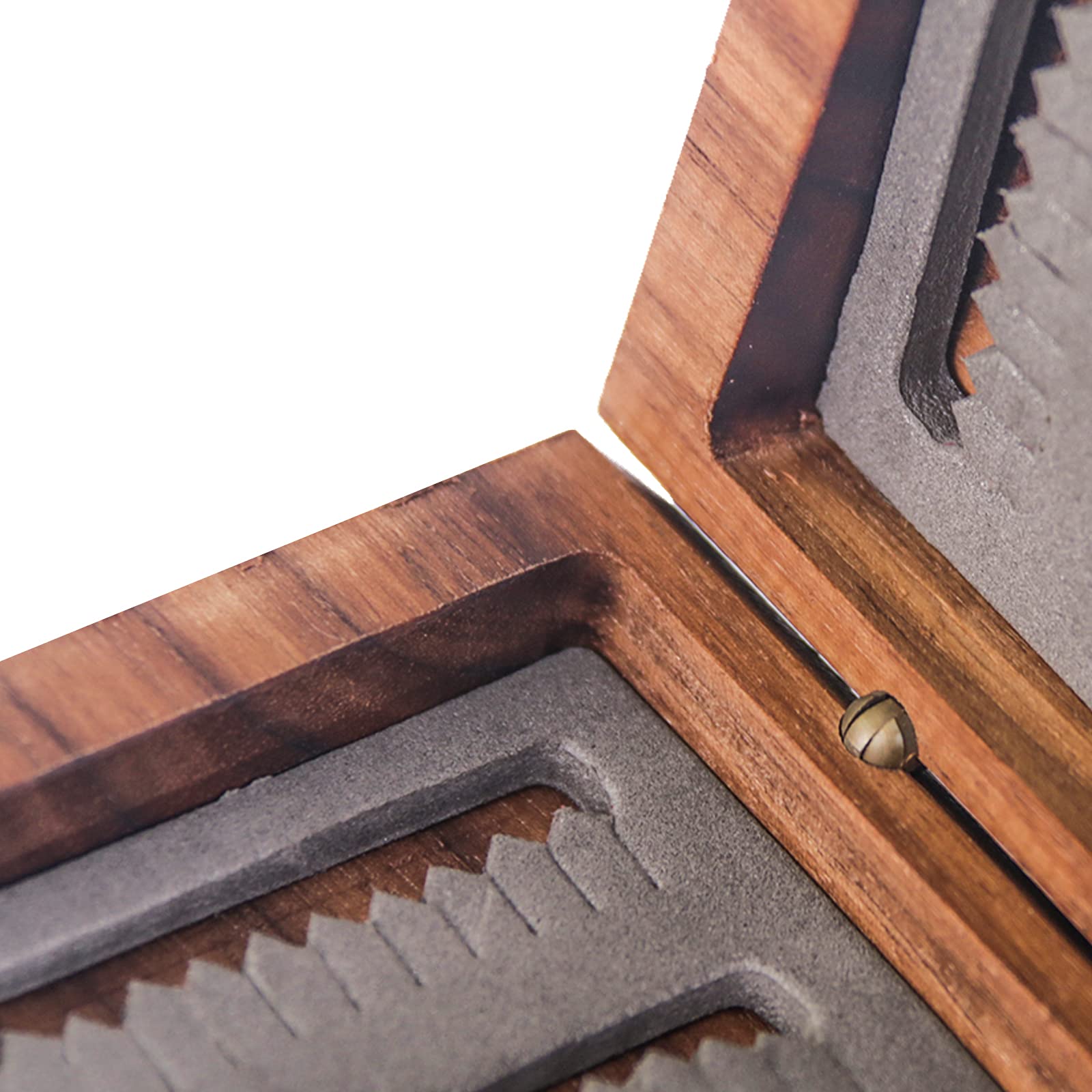 木製フライボックス 銘木毛鈎箱（薄型） HANDCRAFT NATURAL WOOD FLY BOX サビ