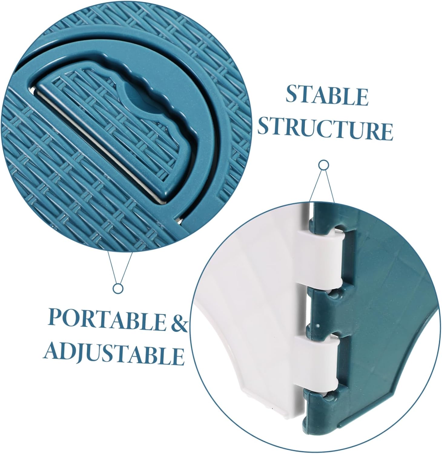 Portable Foldable Plastic Stool with Carrying Handle Lightweight Compact Outdoor and Indoor Stool for Fishing Hiking Garden Kitchen Bathroom Use
