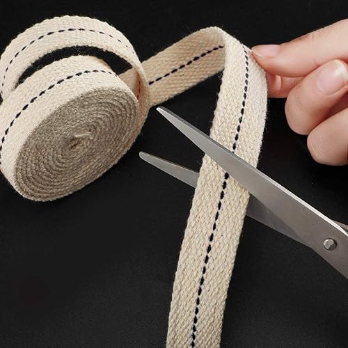 Miniatura 4 de 3 rollos de mecha de algodón para lámpara de aceite, linternas de aceite de repuesto para lámparas de aceite y quemadores de aceite