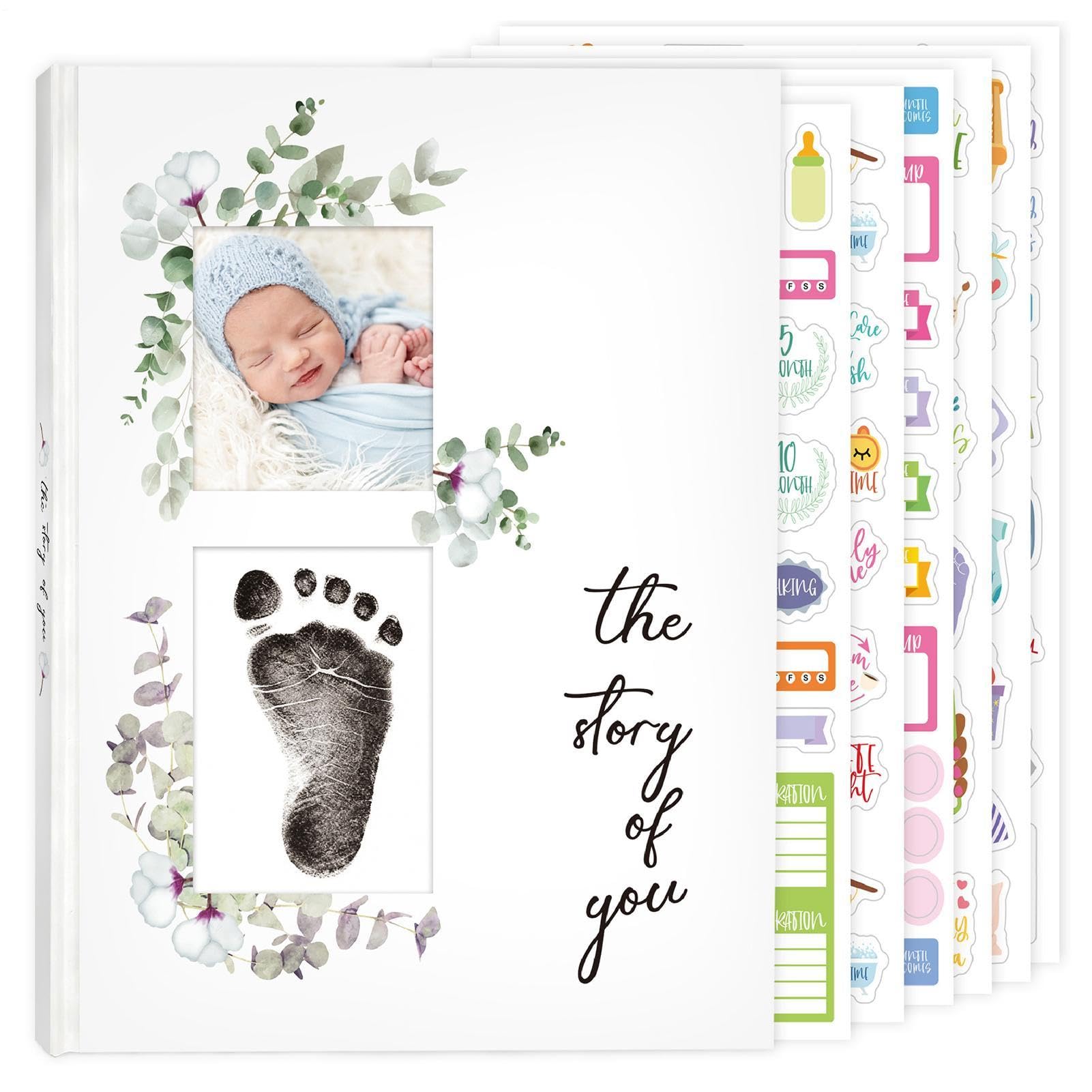 Albumy fotograficzne dla dzieci Uroczy scrapbook narodzin