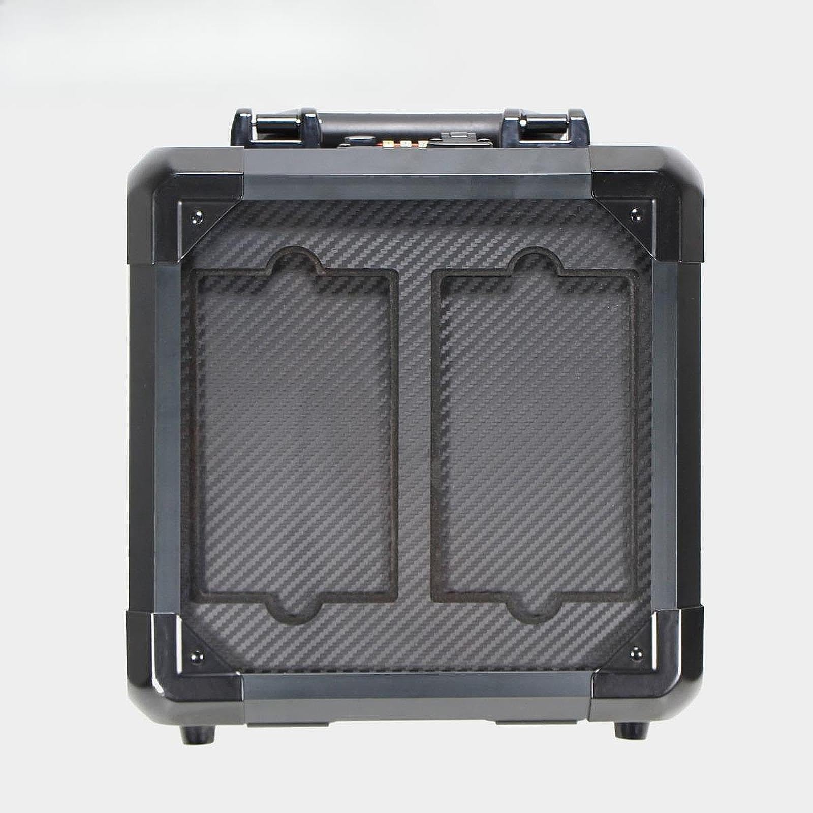 Estuche para Tarjetas Coleccionables Caja Archivadora Rígida Soporte de Cartas Expositor de Deportes en Marco de Aluminio Doble Nivel Adecuado para