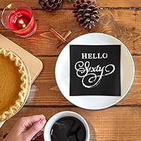 Vista 5 de Servilletas de papel desechables para fiesta de cumpleaños con lámina dorada, decoraciones de feliz cumpleaños, paquete de 100, servilletas de 3