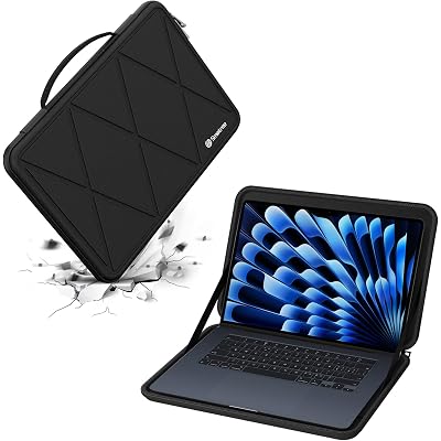 Smatree Hard EVA Protective Sleeve Case Compatible for 15.3 inch Apple MacBook Air 15 M5 2026/M4 2025/M3 Chip 2024/ M2 Chip 2023,MacBook Air A3114/A2941 Laptop and Anti-Shock Bag, Case(X8266)