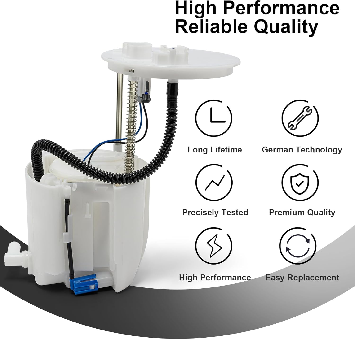 Electric Fuel Pump Module Assembly Compatible with Toyota RAV4 2009 2010 2011 2012 2013 2014 2015 2016 2017 2018 L4 2.5L V6 3.5L Replace E9003M E9004M VANBOL0032