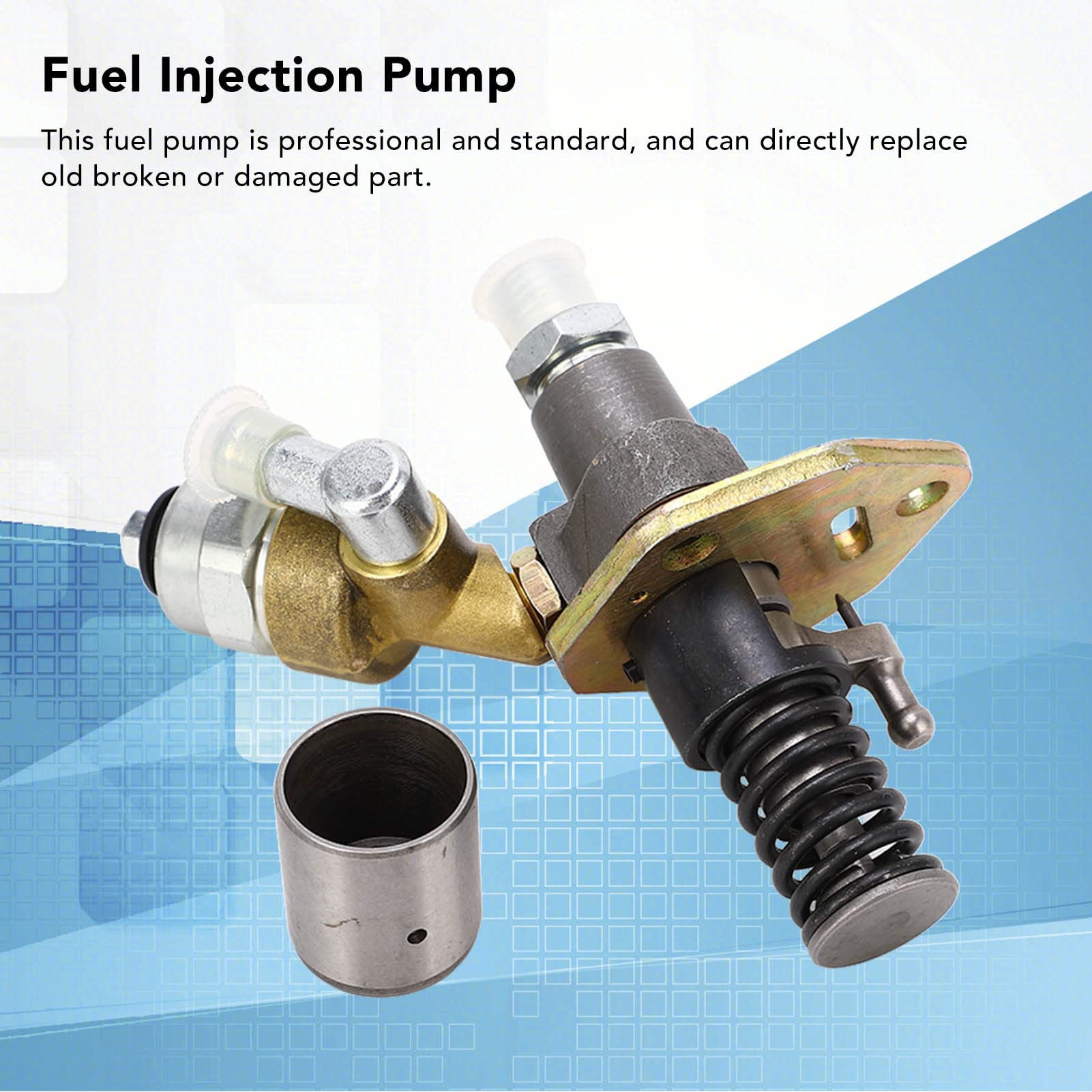 Iniettore di Carburante, Pompa di Iniezione del Generatore Diesel Monocilindrico 186Fa L100N 12V con Elettrovalvola Per Servosaldatrice del Gruppo Elettrogeno