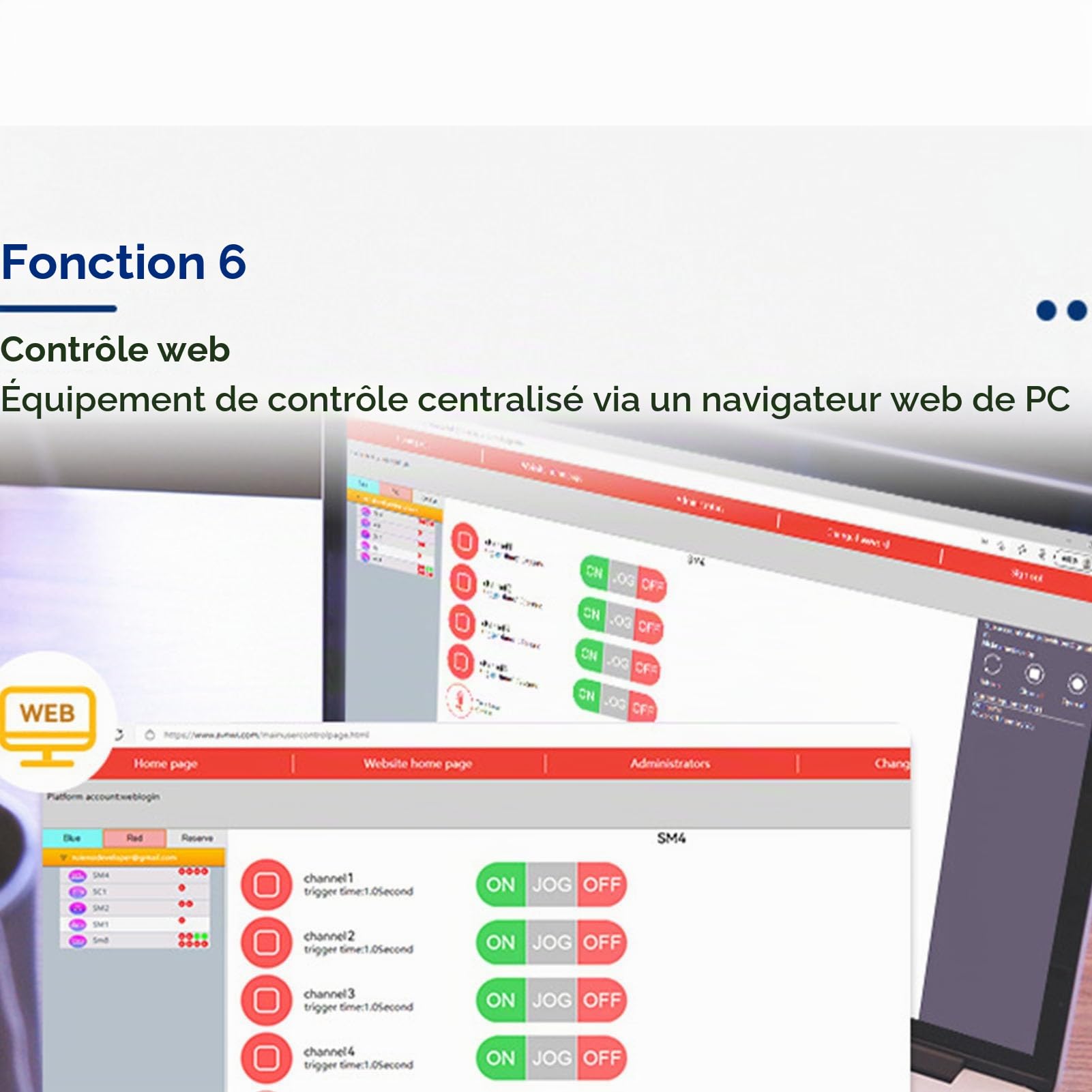 Contrôleur D'Alarme SMS 4G, Contrôleur D'accès au Téléphone Portable avec 4 Canaux, Réseau 4G, Alarme de Panne de Courant SMS, Liaison de Température et d'humidité APP WEB