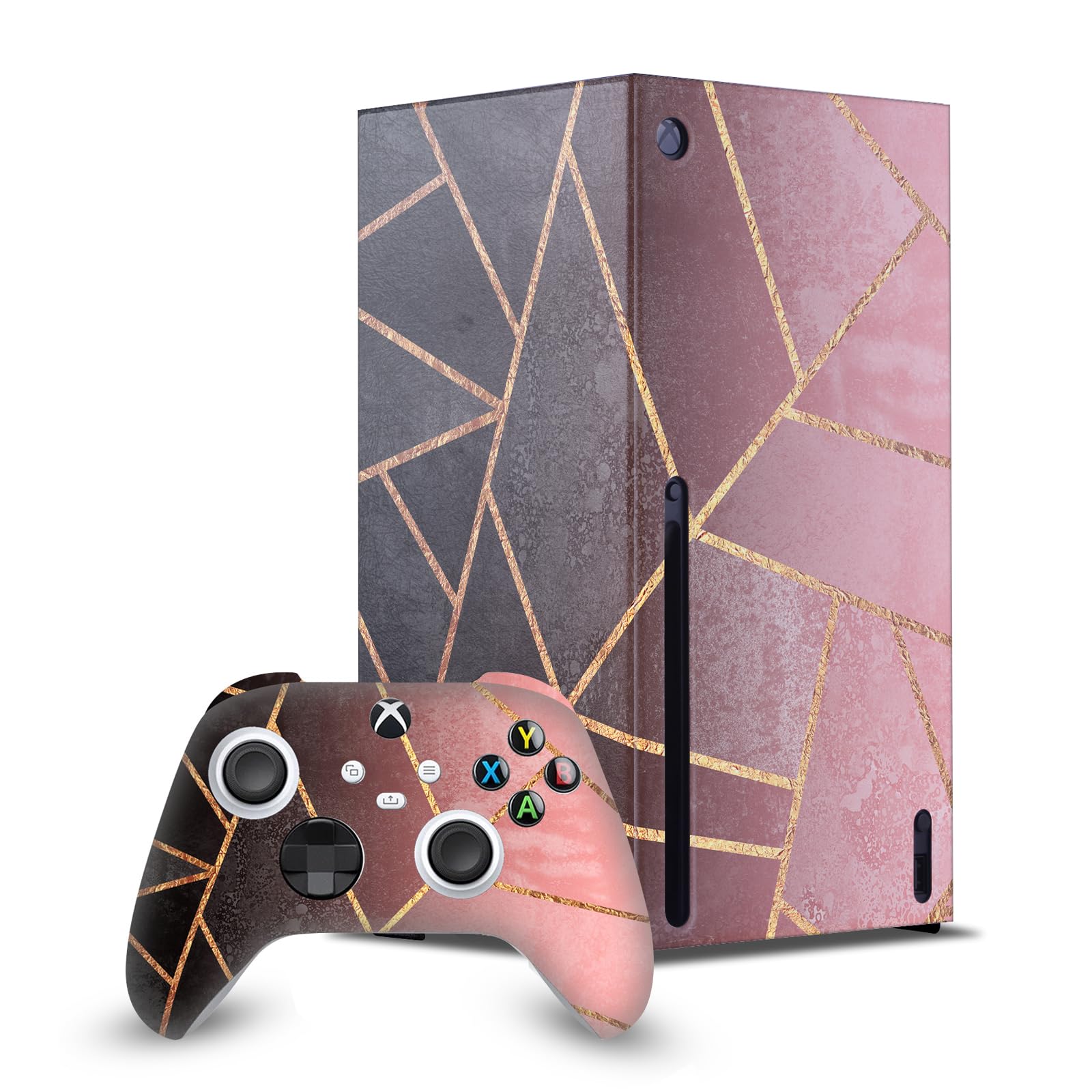 Head Case Designs Licenza Ufficiale Elisabeth Fredriksson Fucsia e Nero Mix Arte Pacchetto Console Da Gioco Wrap E Pelle Per Controller Compatibile con Xbox Series X