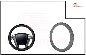 Auto Oprema Grey Car Steering Cover Finger Grip (chevrolet beat)