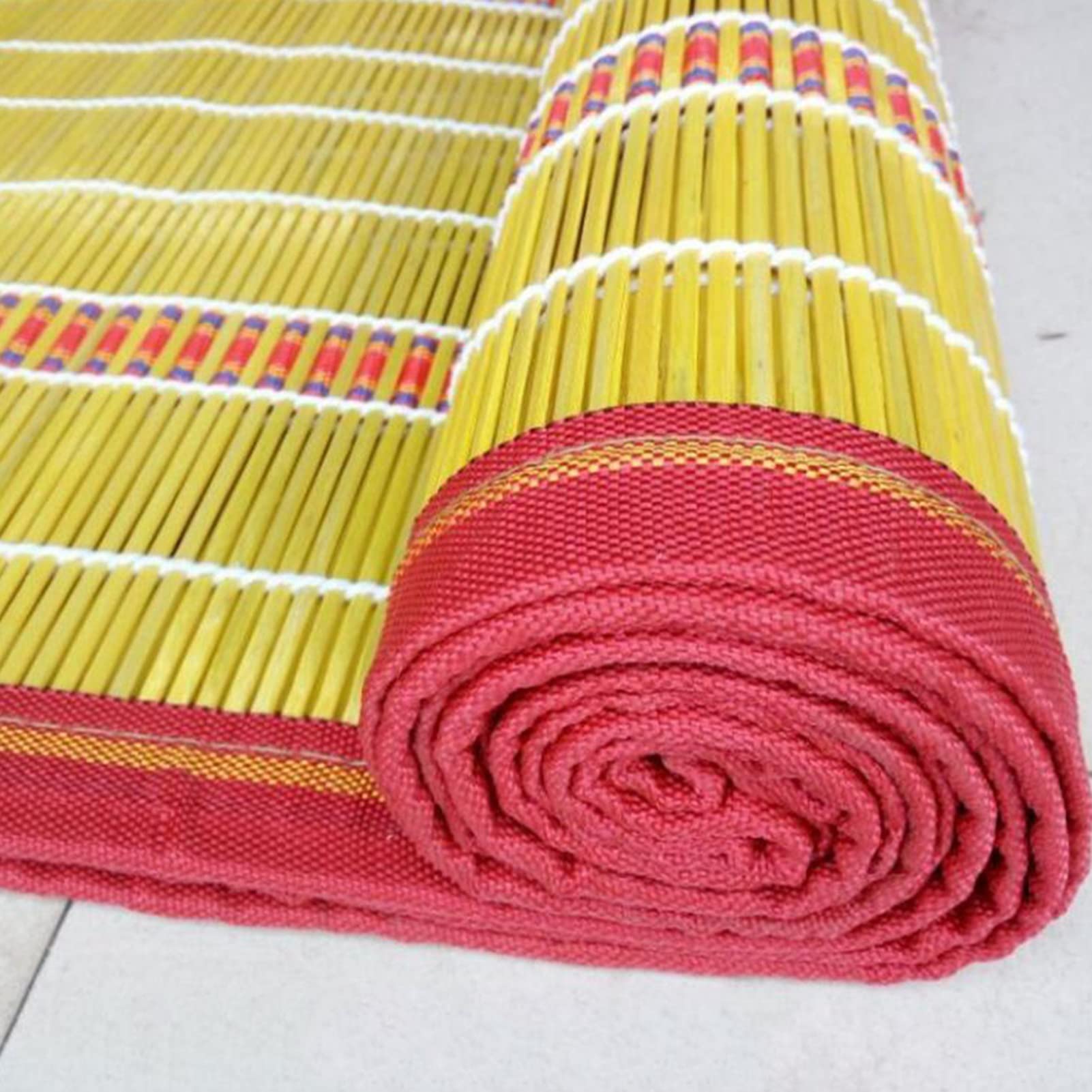 Owinięte rolety bambusowe, rolety zaciemniające, rolety bambusowe, balkony do sypialni, dekoracje ogrodowe na zewnątrz, dekoracje ogrodowe na patio, zasłony z możliwością personalizacji. (Rozmiar: 0,9 x 2 m)