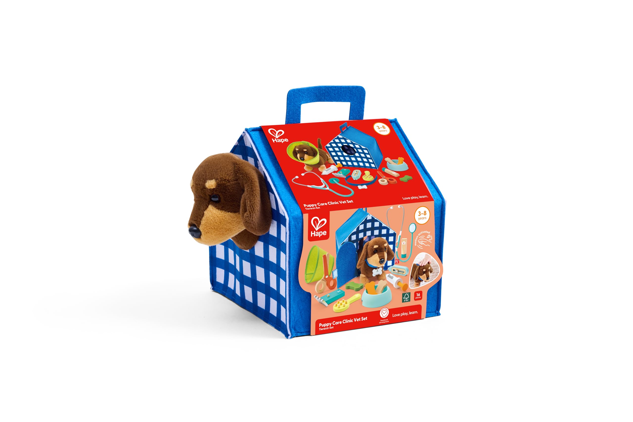 Kit Veterinario Play Doh Set Veterinario Infantil Hape Juguete