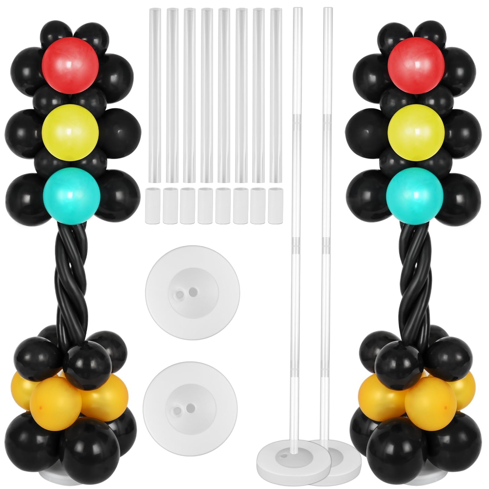 90PCS Traffic Light Balloons - Race Car Theme Birthday Party Decoration Latex Balloons Supplies for Boys Birthday Gift Race Fans Party Decor