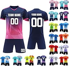 Custom Football Jerseys and Sets Personalized Football Jerseys with Name and Number Personalized Football T-Shirt for Adults and Kids
