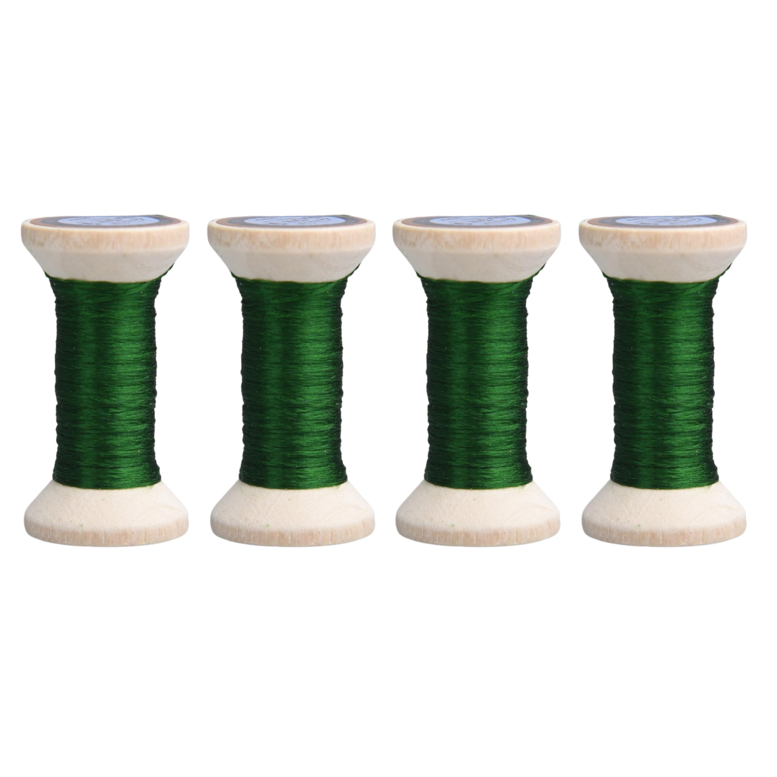MINGGUXIUYI 100% Mulberry Hand Dyed Silk Embroidery Thread, Embroidery Floss, 4 Spools Each 24 Yards (01-7)
