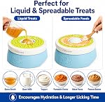 FOXMM Dog Lick Bowl Slow Feeder, Dog Enrichment Toy with Rolling Ball Bowl | 1Cup/8 FL OZ Non-Spill Licking Bowl for Dog,for Yogurt,Bone Broth & Wet Food Suitable for Puppy,Medium and Large Dog Lick Toy