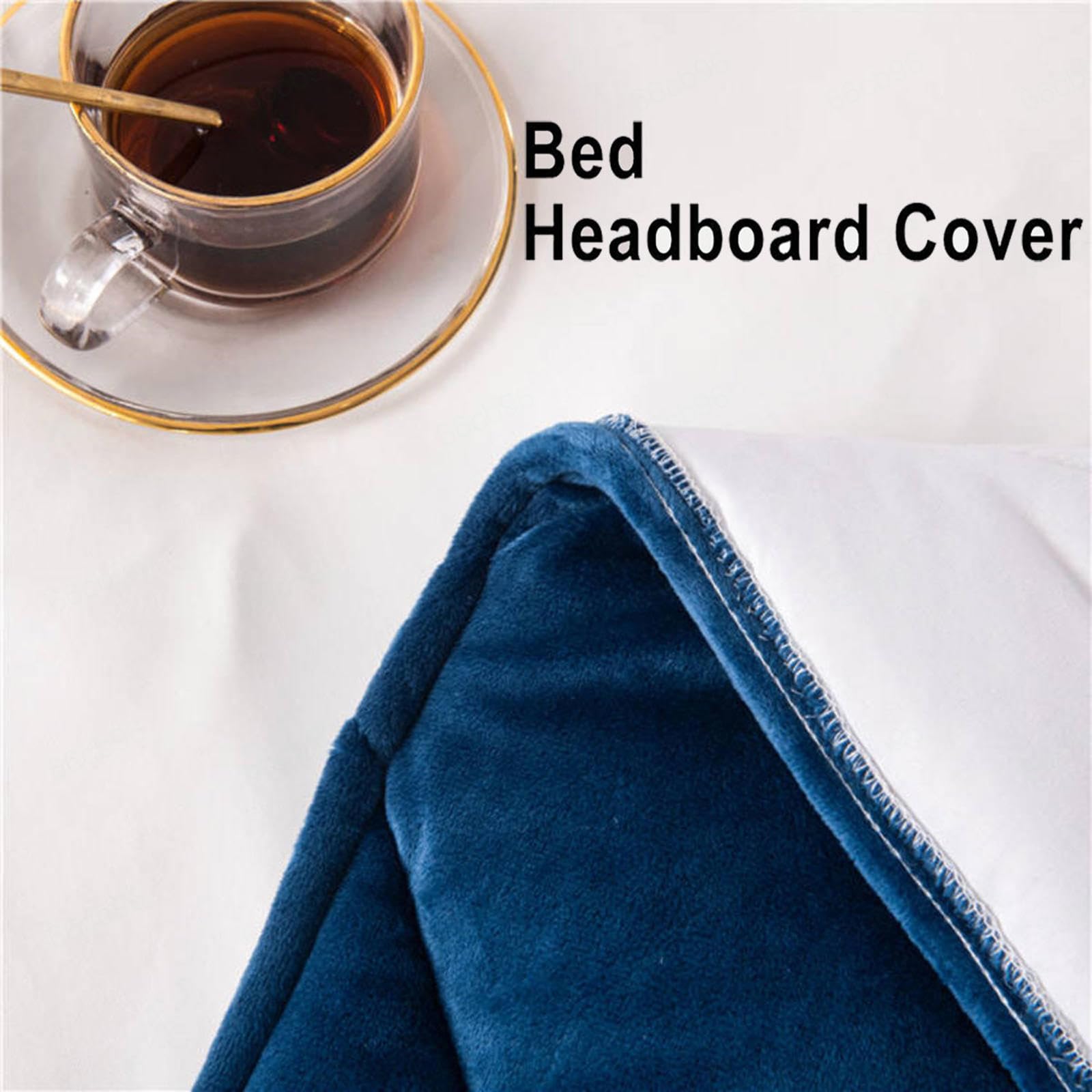 Fodera Copri Testiera del Letto Matrimoniale Copri Testata Letto Singolo Imbottita Copritestiera Letto Matrimoniale Copertura Fodera Cover Addensare AntiGraffio Cuscino,grey-190cm