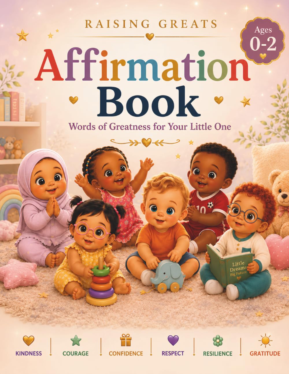 Baby Affirmation Book Ages 0–2: Positive Words of Love, Confidence, Kindness, Courage, Respect, Resilience & Gratitude for Your Little One