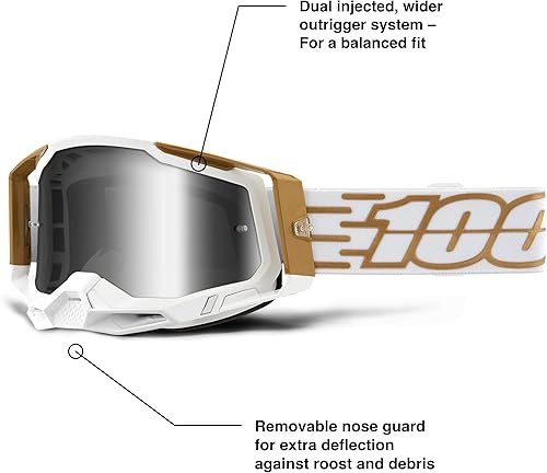 Miniatura 2 de 100% Gafas Racecraft 2 - Gafas para bicicleta de montaña y motocross - Gafas protectoras para motocross y ciclismo de montaña