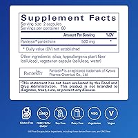 Vista 2 de Pure Encapsulations Pantethine Suplemento hipoalergénico que apoya el metabolismo saludable de los lípidos y la función cardiovascular 120