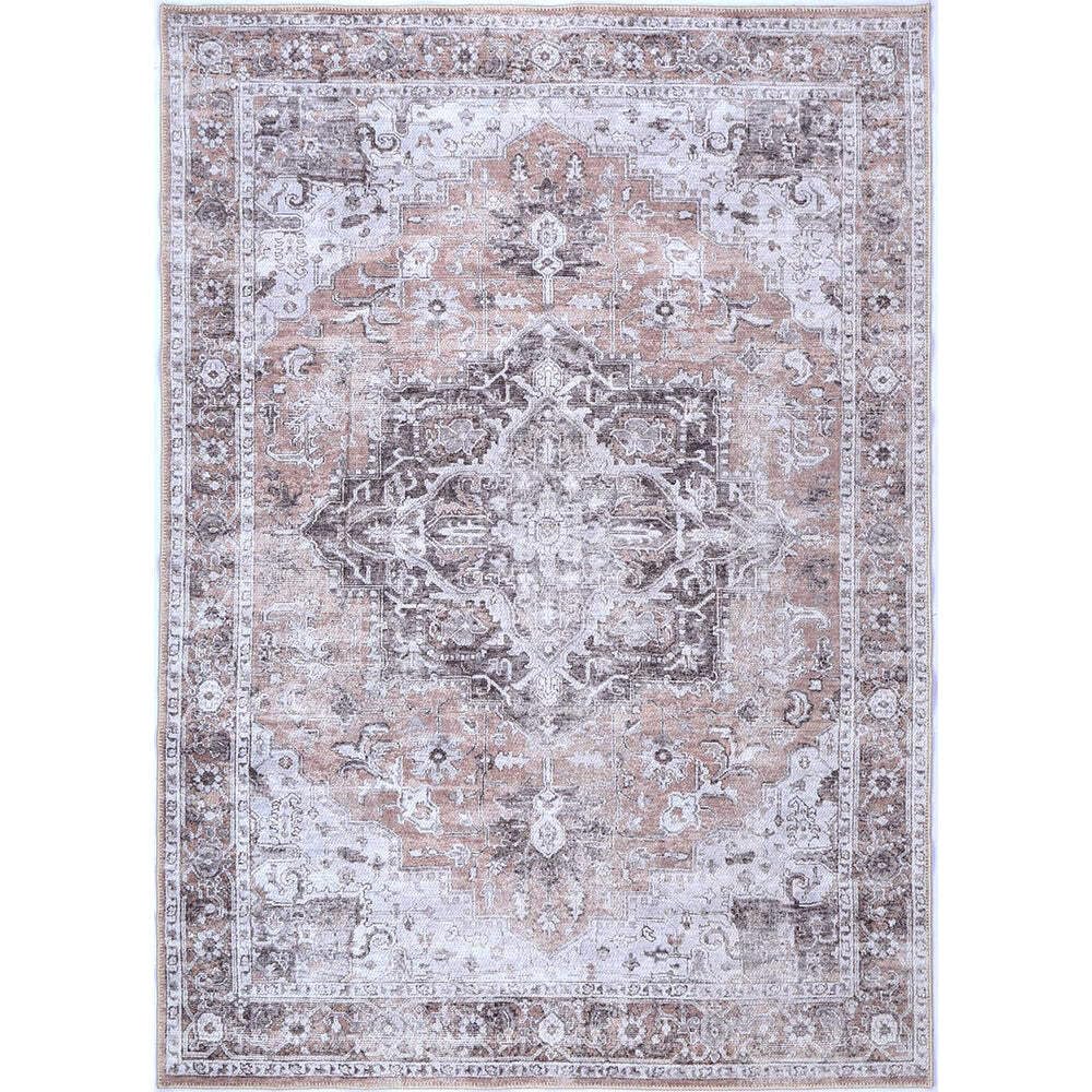 Distressed Vintage Cezanne Area in Multicolor Rug 9' x 12'