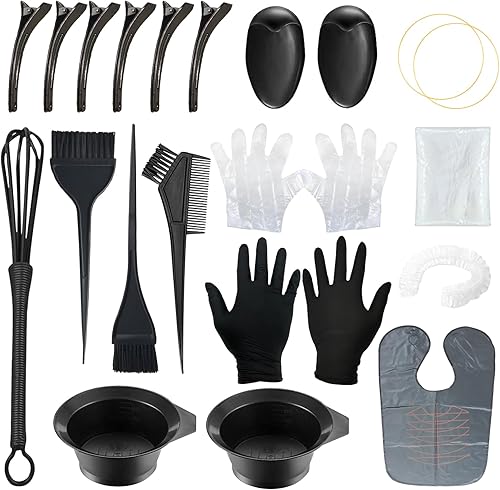 20PCS Hair Dye Coloring Kit,Hair Coloring Dyeing — close-up of materials and construction quality