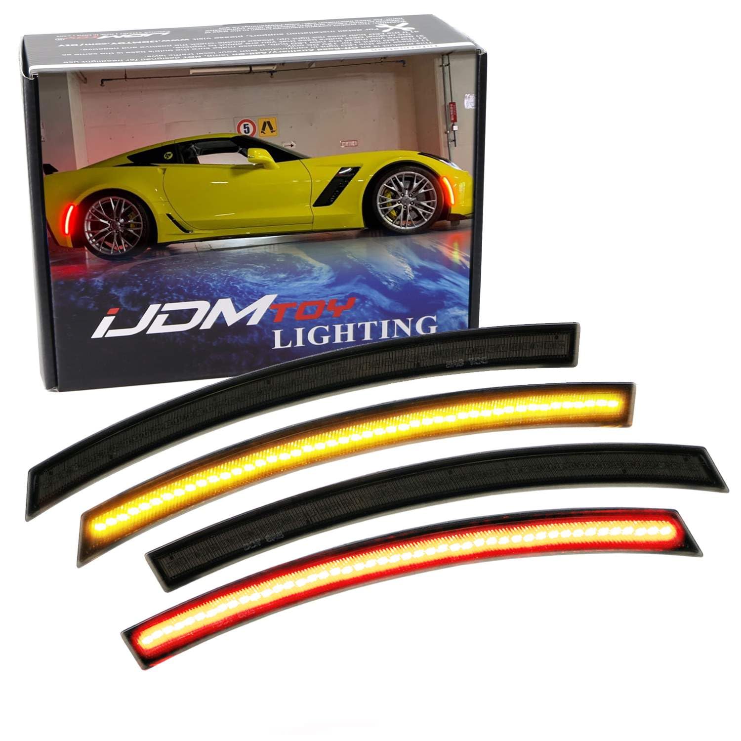 Amazon.com: iJDMTOY Smoked Lens Full LED Strip Front & Rear Side