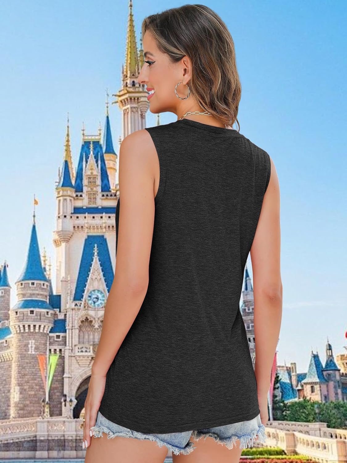 SUPEYA Youve Got A Friend in Me Tank Top for Women Funny Letter Print Shirt Cute Graphic Short Sleeve Tees Tops - Image 4