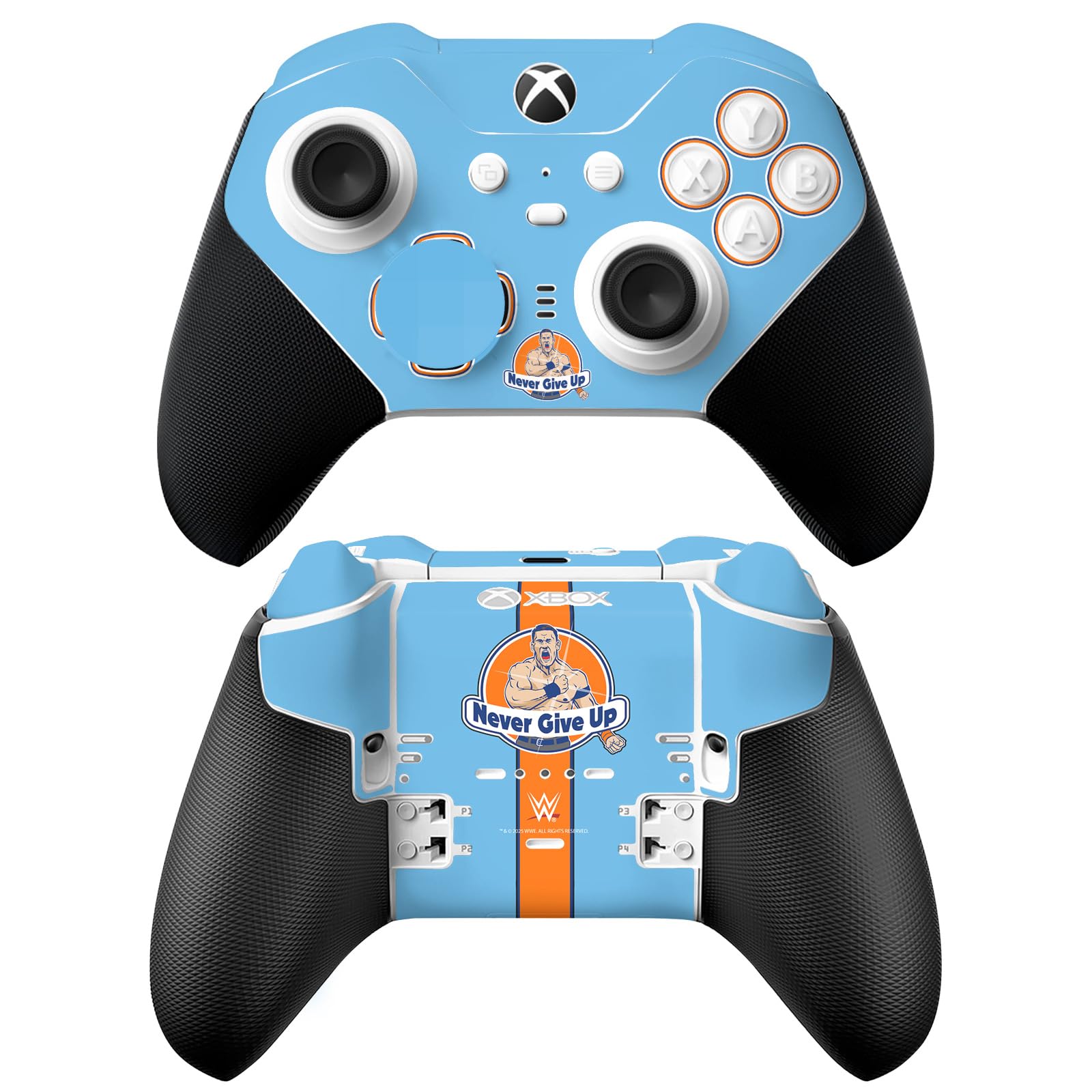 Head Case Designs Officially Licensed WWE Never Give Up John Cena Vinyl Sticker Gaming Skin Decal Cover Compatible With Xbox Series X & S Elite Wireless Controller Series 2