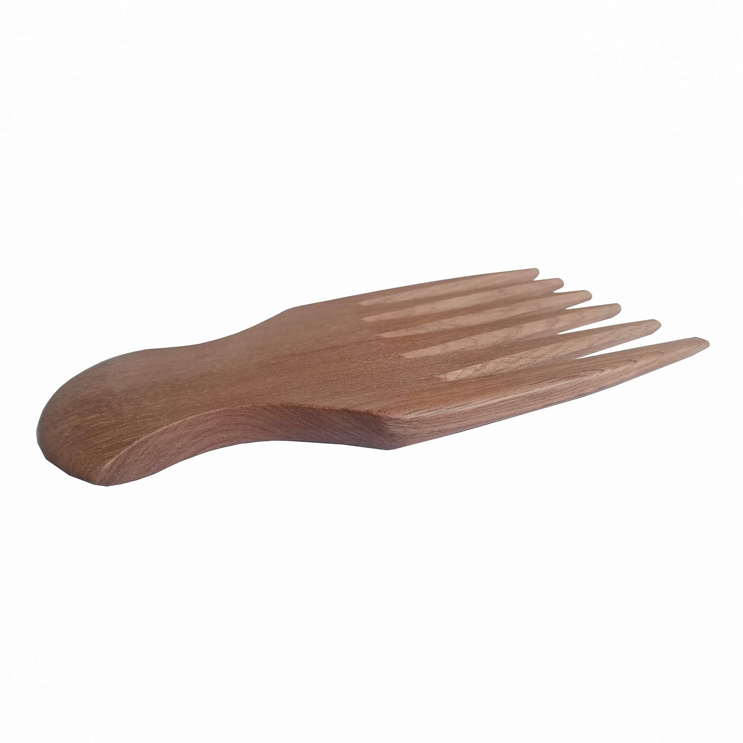 Plai Na Natural Wood Comb Big Wide Tooth Wooden Afro Pick Handmade for Thick Wet and Curly Hair for African American Men and Women