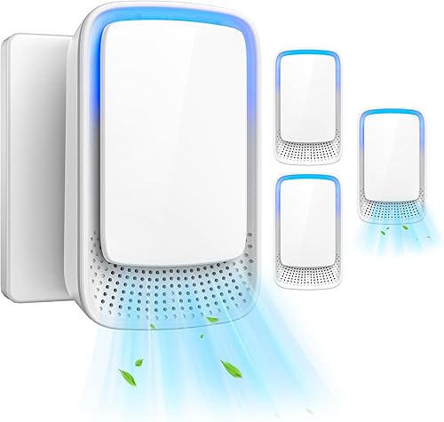 Miniatura 1 de Ionizadores de aire para el hogar, enchufe de iones negativos para dormitorio, estudio, oficina, gimnasio, hotel, cocina, mini filtro de aire