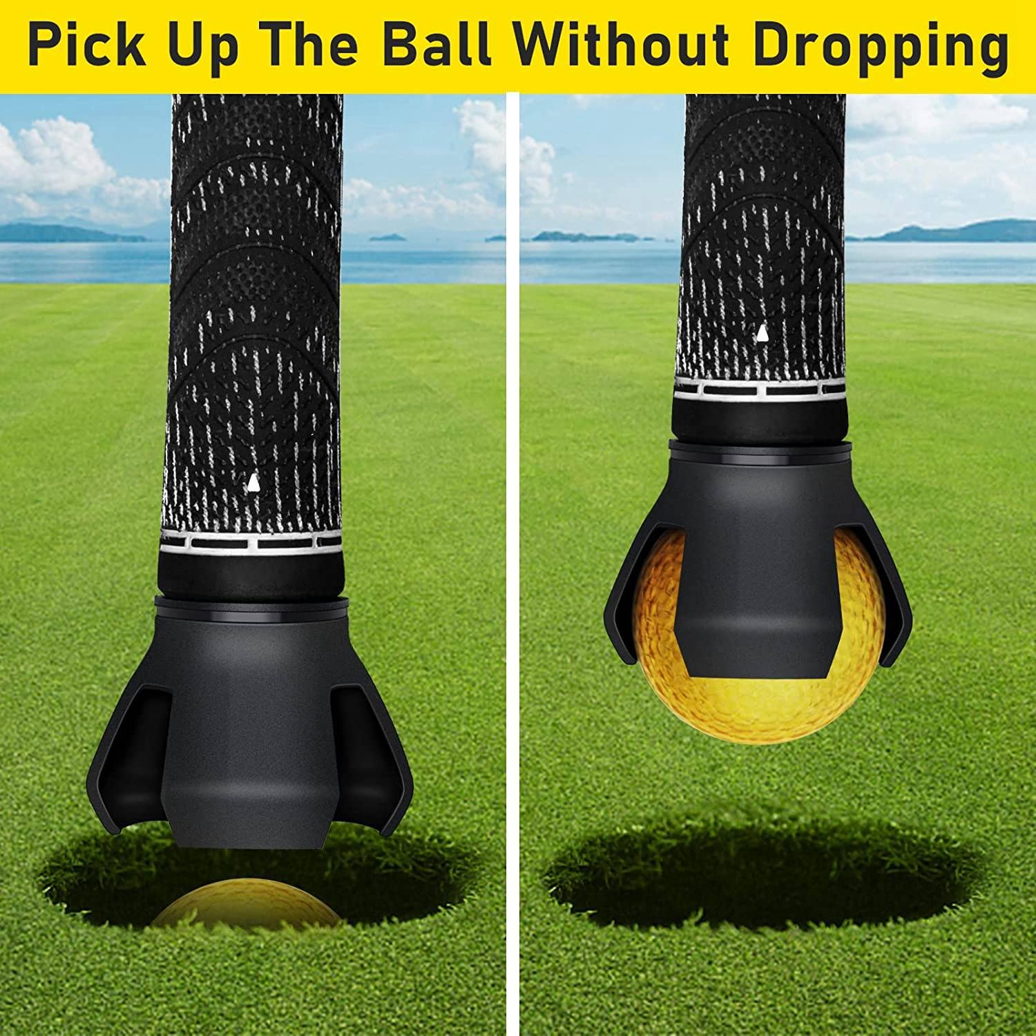 4 Pezzi Mini Pallina da Golf Retriever, Attrezzo Raccogli Pallina da Golf Accessori da Golf Pallina da Golf Pick Up Ausili per L'Allenamento Presa