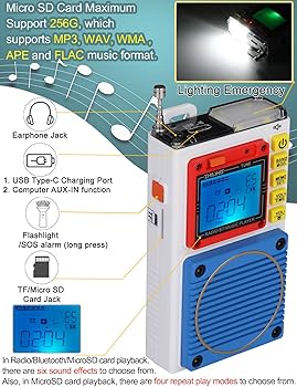 小型 ラジオ 防災 アラーム 録音 USB充電式 ZHIWHIS ZWS-787 71mUPfpj0RL._AC_SY200_QL15_.jpg