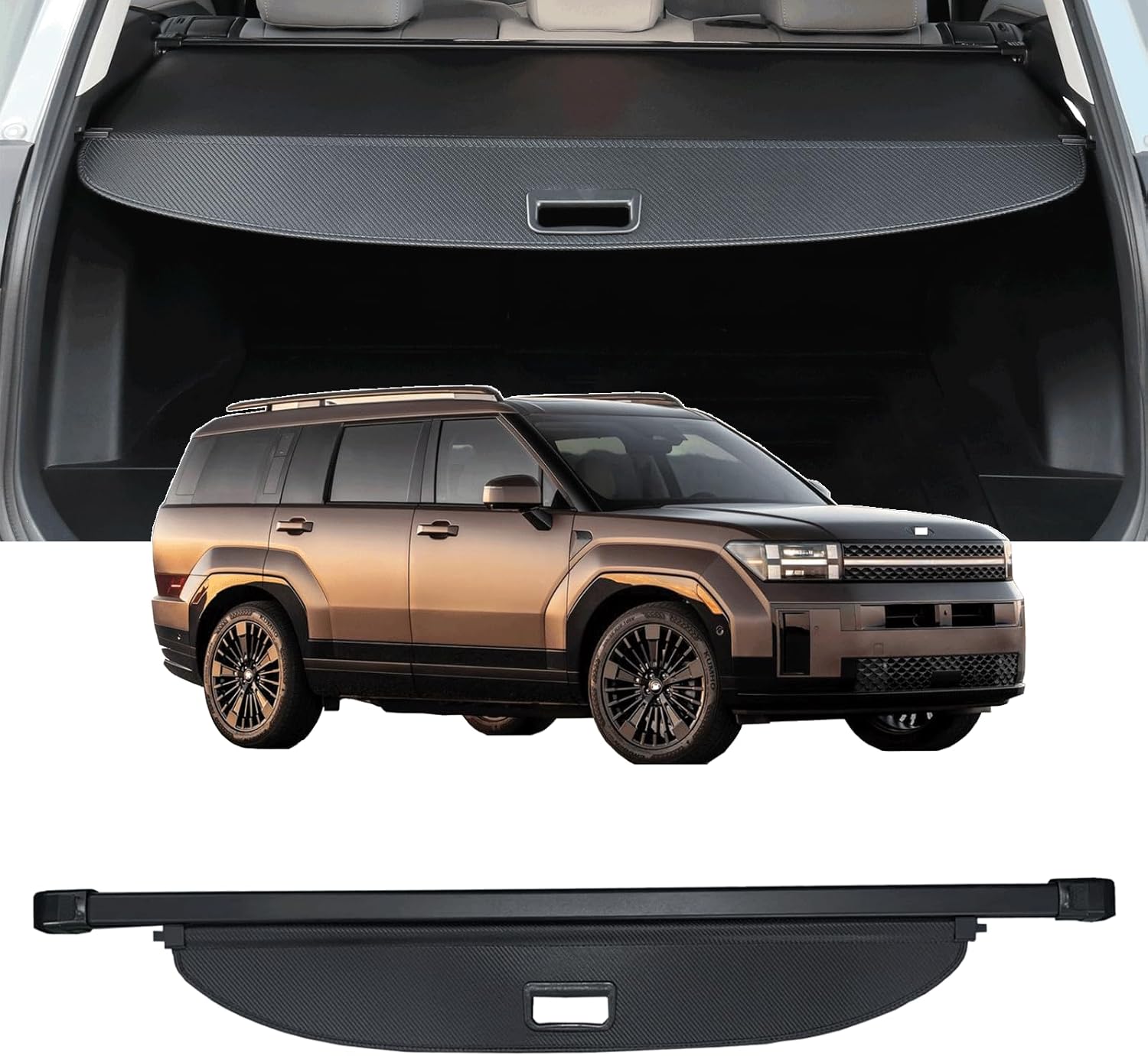 Amazon.com: AQAE Cargo Cover Compatible with Hyundai New Santa Fe 2024 ...