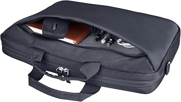 HP 14 inç Laptop Evrak Çantası, Geri Dönüşümlü 600D Polyester, 8L, Dolgulu Bölme, Su Geçirmez, Çıkarılabilir Omuz Askısı, Gri