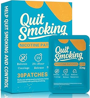 Step 1 Quit Smoking Patches, 21mg Nicotine Patches, Stop Smoking Aids Patches, Effective Smoking Patches That Work in 2 Weeks, Anti-Stickers, 30 Count
