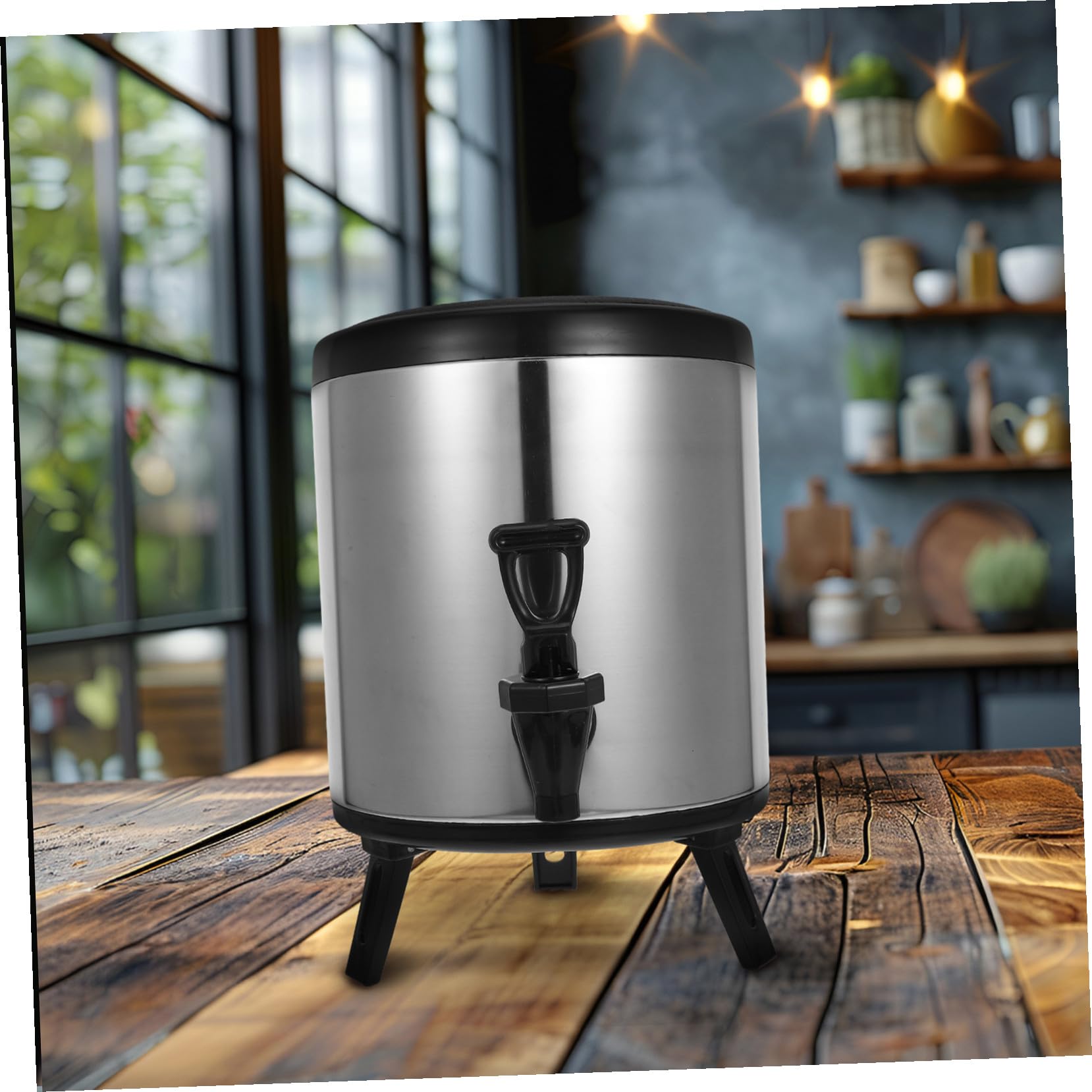 Alipis Dispensador de Bebidas de Acero Inoxidable con Aislamiento Doble Capa Termo para Café y Bebidas Frías o Calientes para Catering y Eventos Comerciales