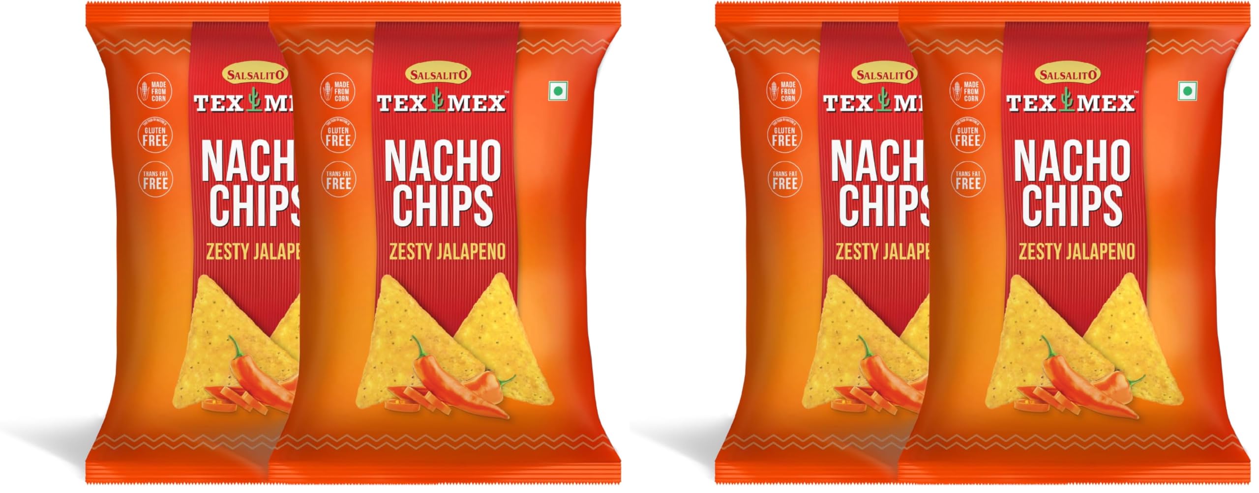 Salsalito Nachos Chips, Zesty Jalapeno, 45g (Pack of 2)-image-45