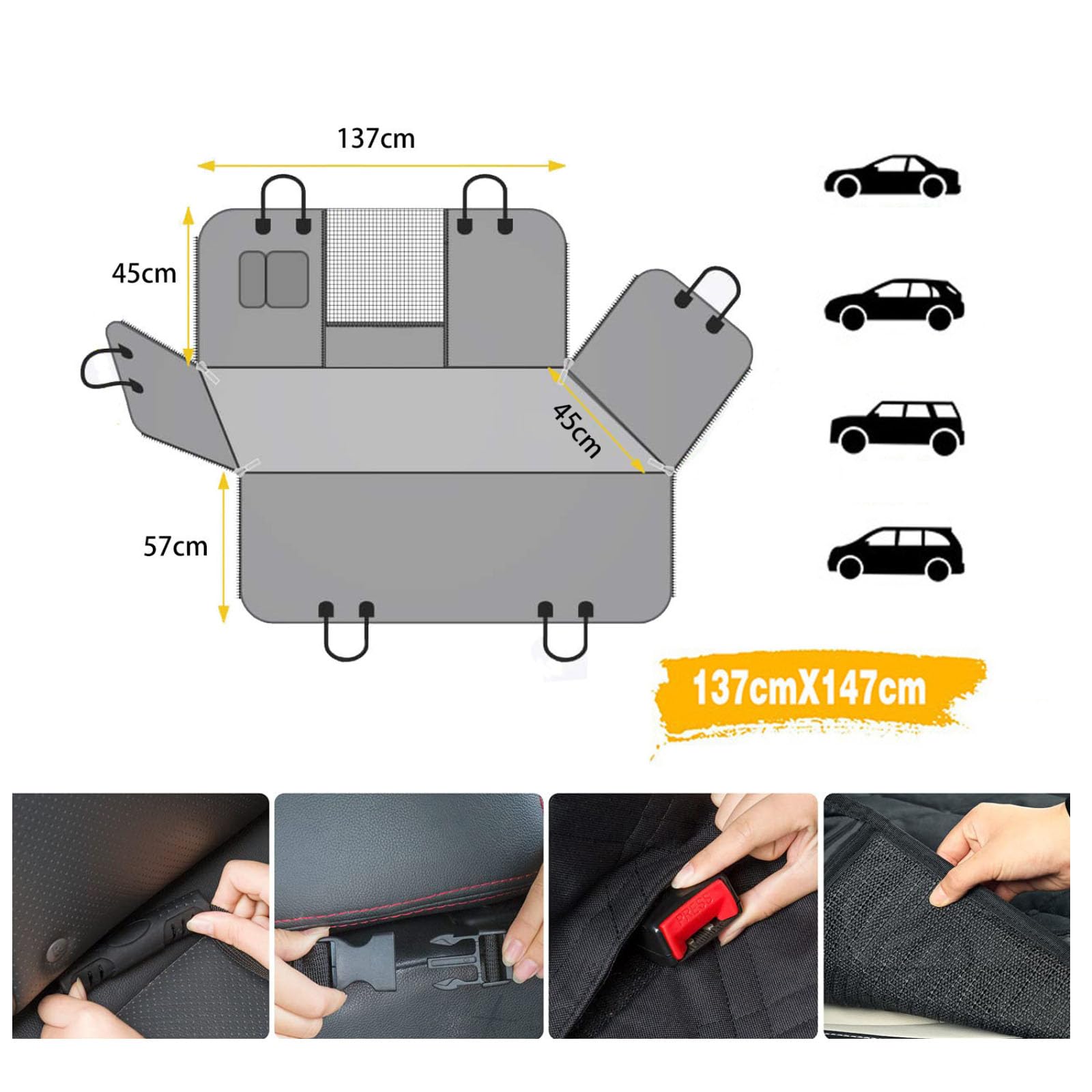 Coprisedile Cane Auto per Opel Insignia Astra Corsa D C Zafira B