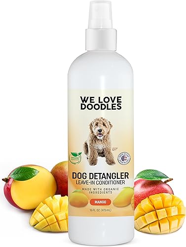 We Love Doodles Spray desenredante para perros, acondicionador sin enjuague para perros, espray desenredante para perros, espray desenredante para