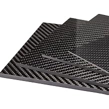 Carbon Fiber Board Plate, 0.2-10mm Carbon Fiber Plate Panel Sheets Board - Plain Glossy Matte50x50x5.5mm