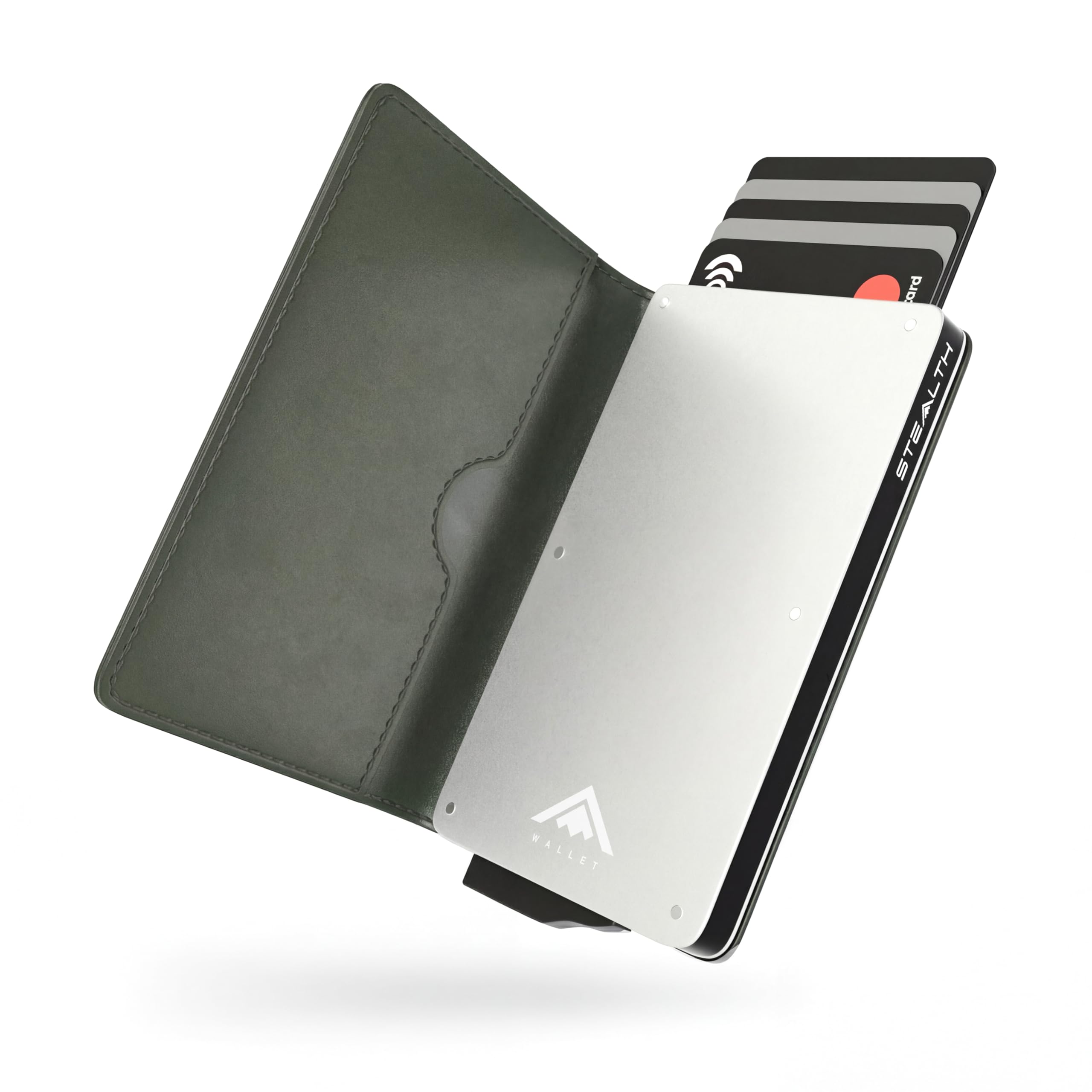 Stealth Wallet - Cartera Tarjetero Minimalista RFID de Aluminio para Hombre