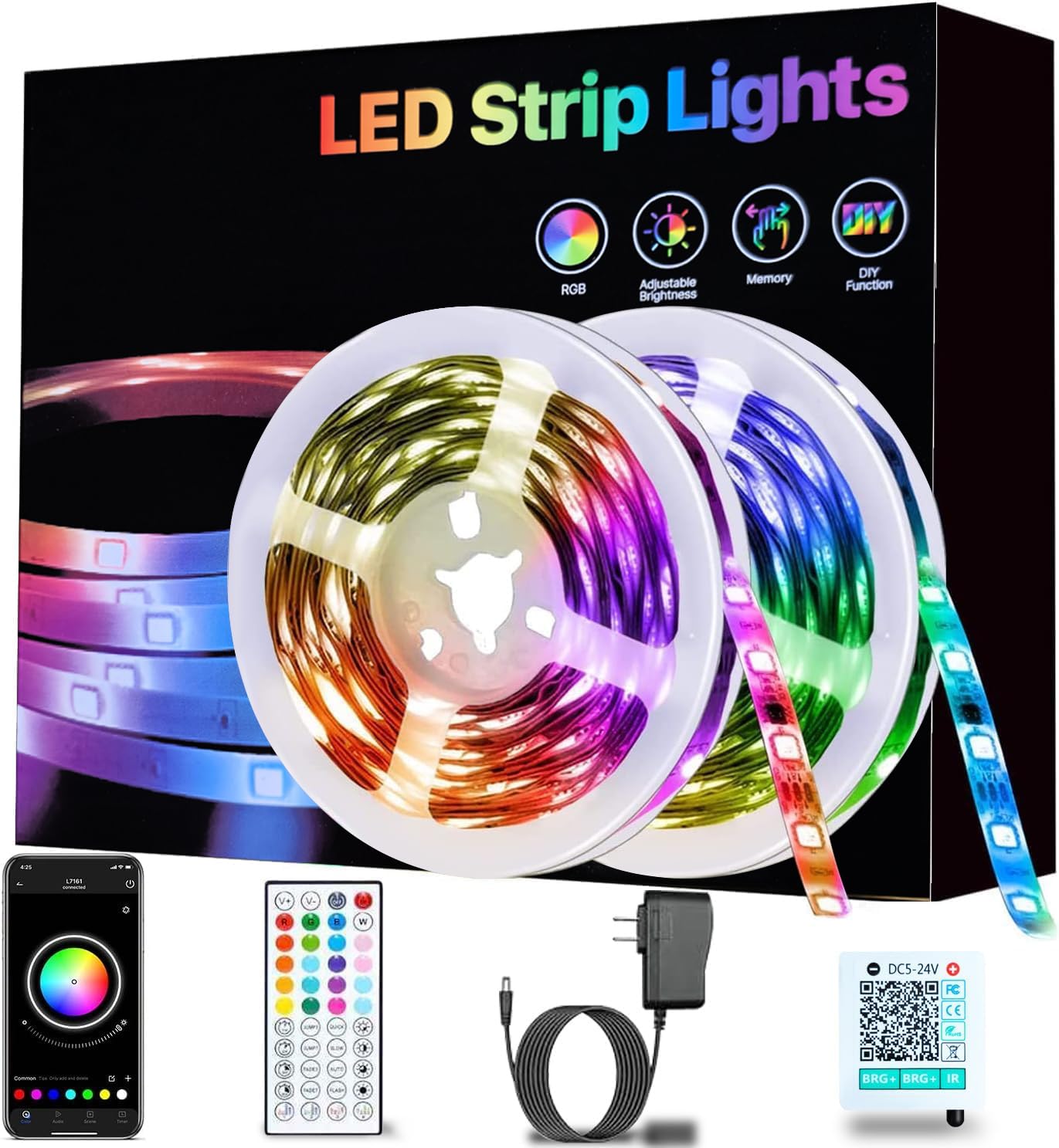 KIKO LED Strip Lights, Smart Color Changing Rope Lights 65.6ft 20m