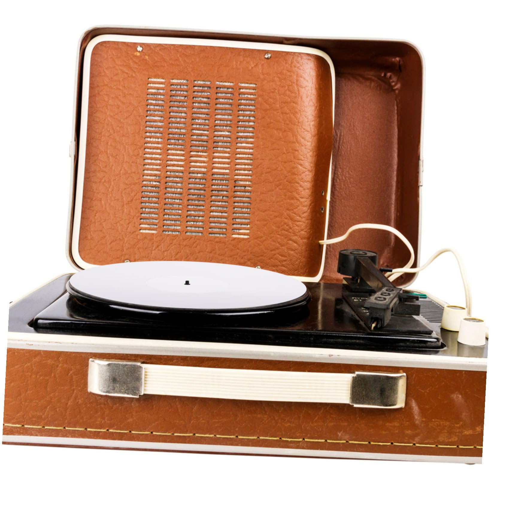 Tappetino per Giradischi in Acrilico Protezione per Vinile Bianco Accessorio per Dischi Antigraffio e Resistente per Giradischi Standard
