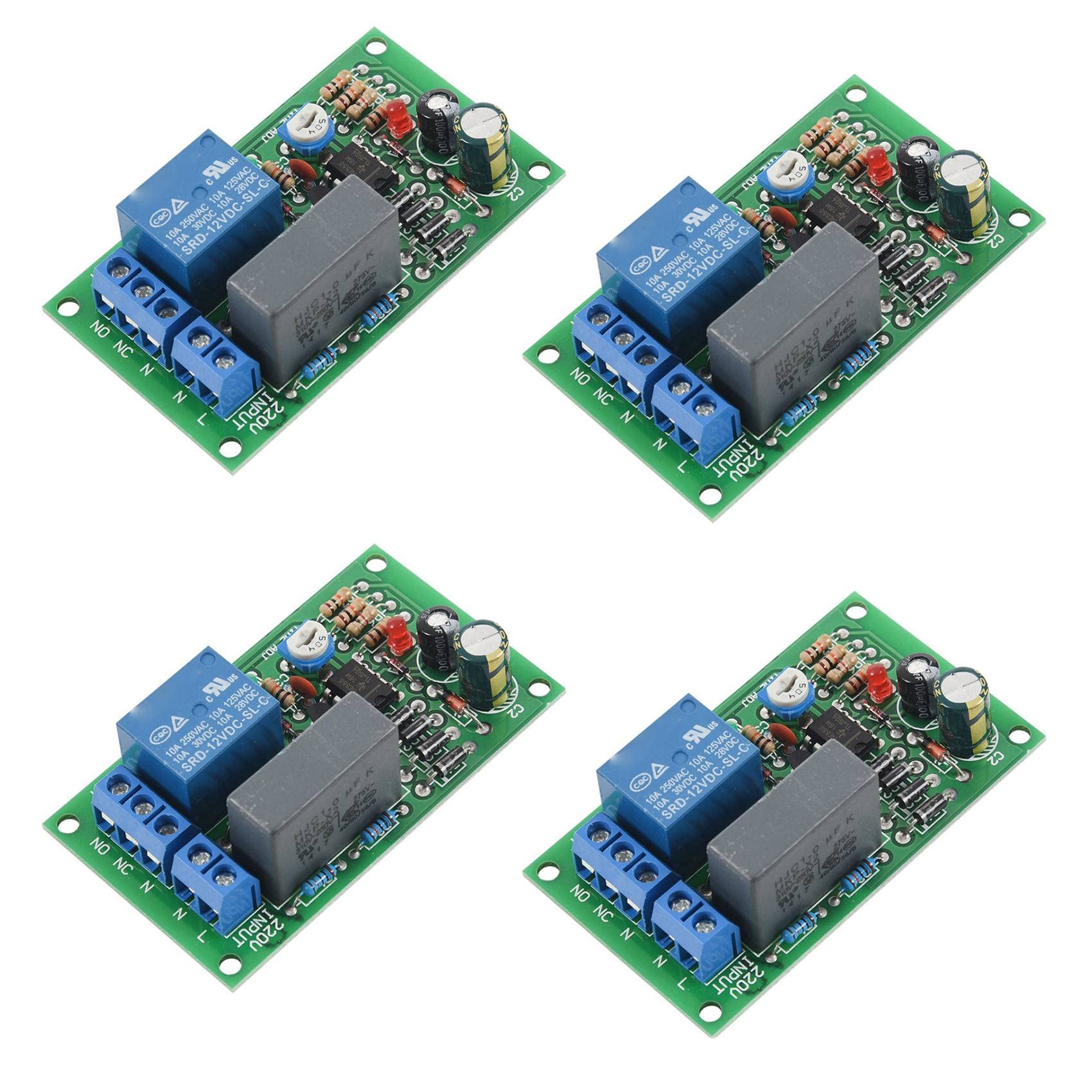 Modulo Relè A Ritardo 220V - Per Accensione/Spegnimento Temporizzato Luci Scale E Corridoio, Colore Verde